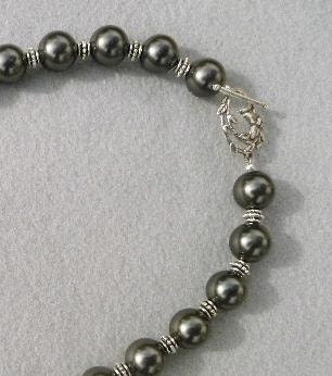 An Evening Affair - Dark Grey Pearl Necklace