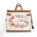 RESERVED Romantic Getaway Weekender - Leather, Embroidery and Canvas