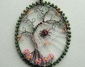 The Last Day of Summer wire wrapped tree of life pendant