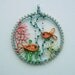 In The Shallows wire and bead underwater coral reef scene pendant