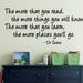 Dr Seuss Wall Decal - The more you read the more you know EXTRA LARGE - Childrens Wall Decal