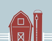 Farm Kit Barn Vinyl Sticker Decal Original Graphics by DECOmod Walls