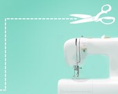 Sewing Scissors Vinyl Wall Decal by DecoMOD walls with DOTTED LINES