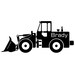 Bulldozer Tractor Construction Vinyl Wall Decal Original Graphics by DECOmod Walls