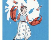 CANCER Juggler Screenprint, Limited-Ed., hand-printed