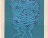 Collisions of Mass Screenprint, Limited Ed., hand-printed
