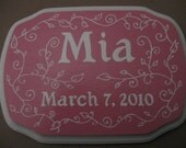 Name sign - baby, child, family, wedding, CUSTOM sign