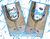 Small Bling Wine Glass Personalized
