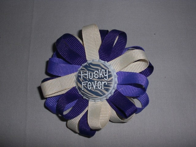 UW Husky Loopy Hair Bow