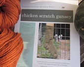 Chicken Scratch Gansey Sock Knit Kit - Spicy Pumpkin
