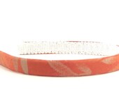 Burnt Orange Leaves Headband - Glittery Autumn / Fall Leaves - Narrow Headband