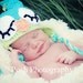 Crocheted Sleepy Owl hat// Newborn Photo Prop// Baby Photo prop//Great for Boy or Girl// SIZE Newborn or 0-3Months