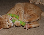 3 Organic Catnip/Valerian or Organic Catnip Cat Toy Snake, hand-crochet with high quality wool/bamboo yarn. FREE shipping in USA