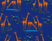 Giraffes from Happy Drawing - Cloud9 Organic fabrics  - Half Yard
