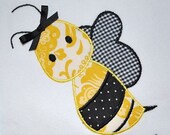 Cute As Can BEE...Personalized Bee Applique Ruffle Shirt