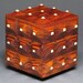 Cocobolo and Maple Decorative Wood Box with Hidden Compartment, 'The Pinnacle Box'