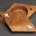 Diamond Ring Box with Abalone Inlays, Mesquite