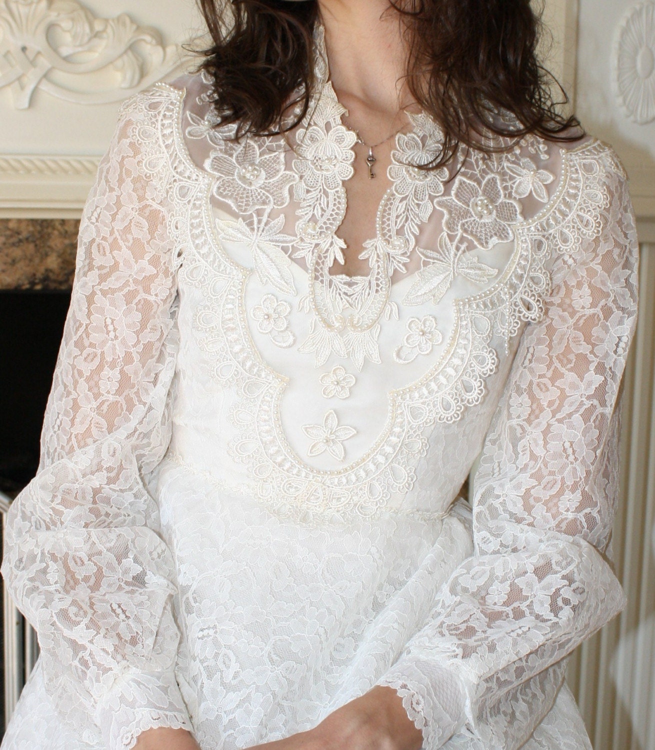 vintage wedding dresses long sleeves