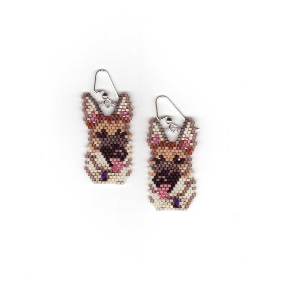  Earrings on German Sheppard Dog Earrings By Lindakbeaded On Etsy