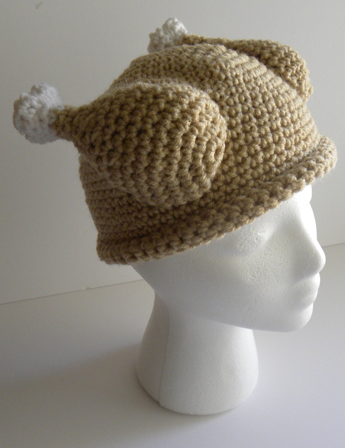 CROCHET PATTERN Crocheted Turkey Dinner Hat w/permission to sell finished items