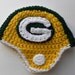 CROCHET PATTERN Green Bay Packers Crochet Helmet w/permission to sell finished items
