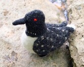 Northern Cottage Loon wool felt animal toy