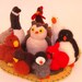 Wool Felted Canada Goose bird toy