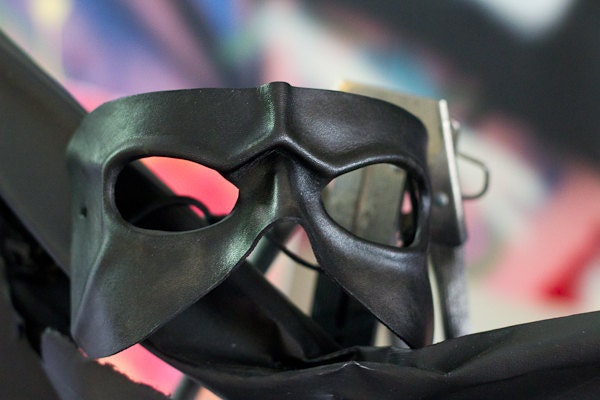 Black Handmade Leather Mask