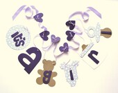 Lavender baby shower decorations it's a girl banner by ParkersPrints on Etsy Il_170x135