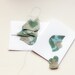 recycled map paper bird mobile garland greeting card heart modern minimal