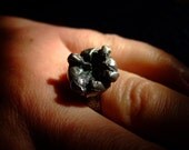 Women's handmade silver berry cocktail ring: Winter Fruit