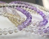 Ametrine Rondelles AAA Micro Faceted Ametrine Beads Gemstone Rondels4.5-5mm, 8 inches