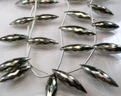 Pyrite Large Dew Drop Briolettes, Micro Faceted, 16-20mm