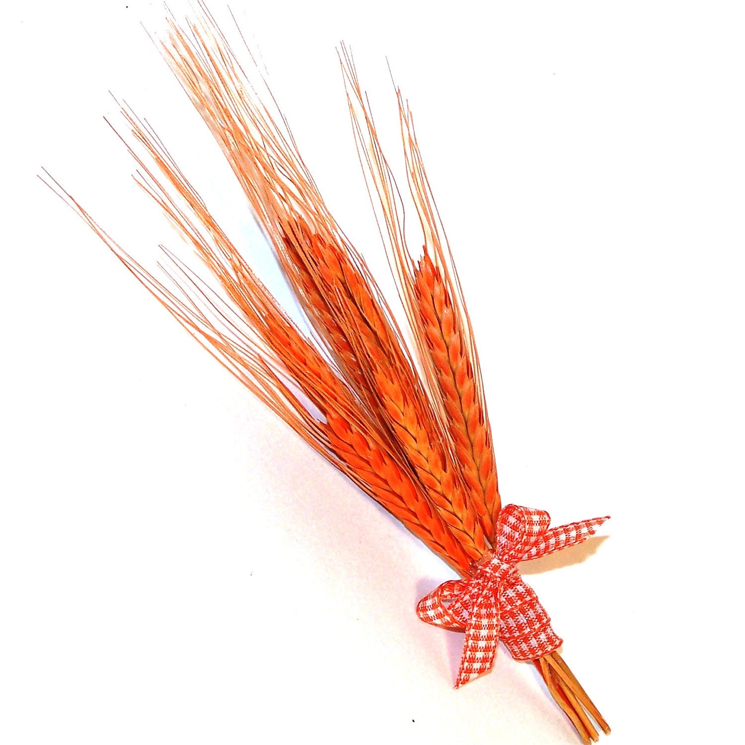 Simply Orange Wheat Boutonniere - Vegan