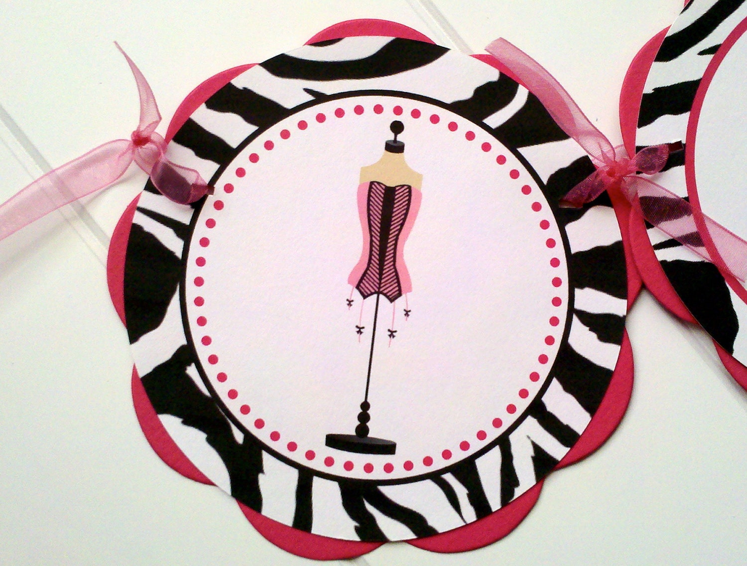 BACHELORETTE Party Banner in Hot Pink and Zebra - Bachelorette Party Decorations Il_170x135