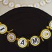 Bee Birthday Party Decorations - I am 1 MINI BANNER - Yellow and Black Happy Birthday Party Sign
