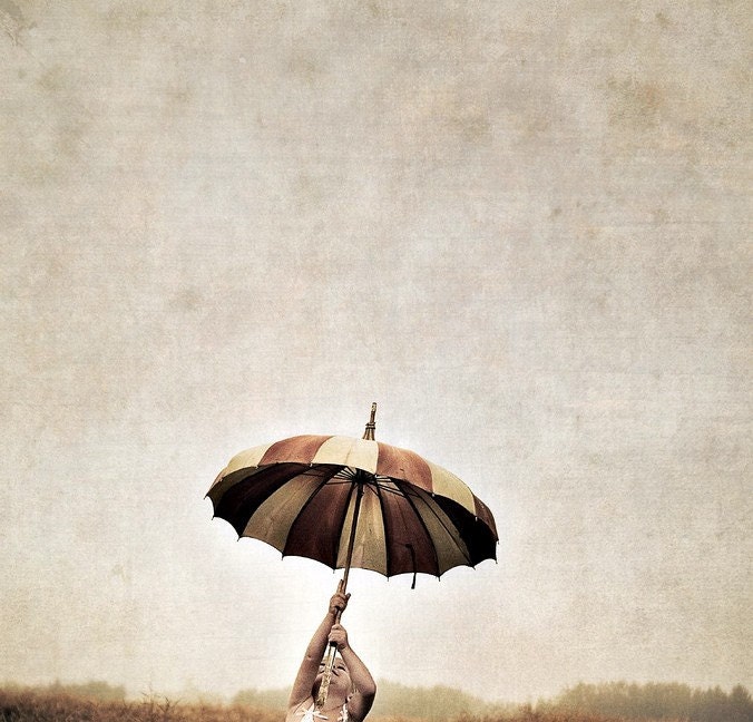 singing in the rain  child with umbrella 5x5 fine art photo nursery decor