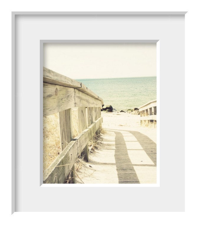 the path 8x10 fine art beach landscape photograph minimalist, calm,peaceful, neutrals