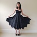 RESERVED - vintage 1950s party dress / 50s dress / black and pink / prom party dress / tulle & taffeta dress / full skirt dress