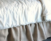 Burlap Bed Skirt Queen and King