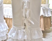 White Ruffle Chair Slipcovers