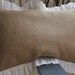 Burlap Pillow with Ruffle Edge