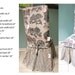 White Ruffled Chair Slipcover