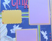 TINK Disney Scrapbook premade page 12 X 12