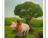Favourite Pig Print