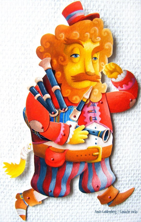 Regalio The Bagpipe Player  Paper doll