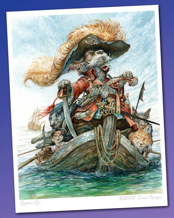 Captain Cur (mini print)
