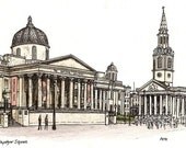 trafalgar square, london (original drawing)