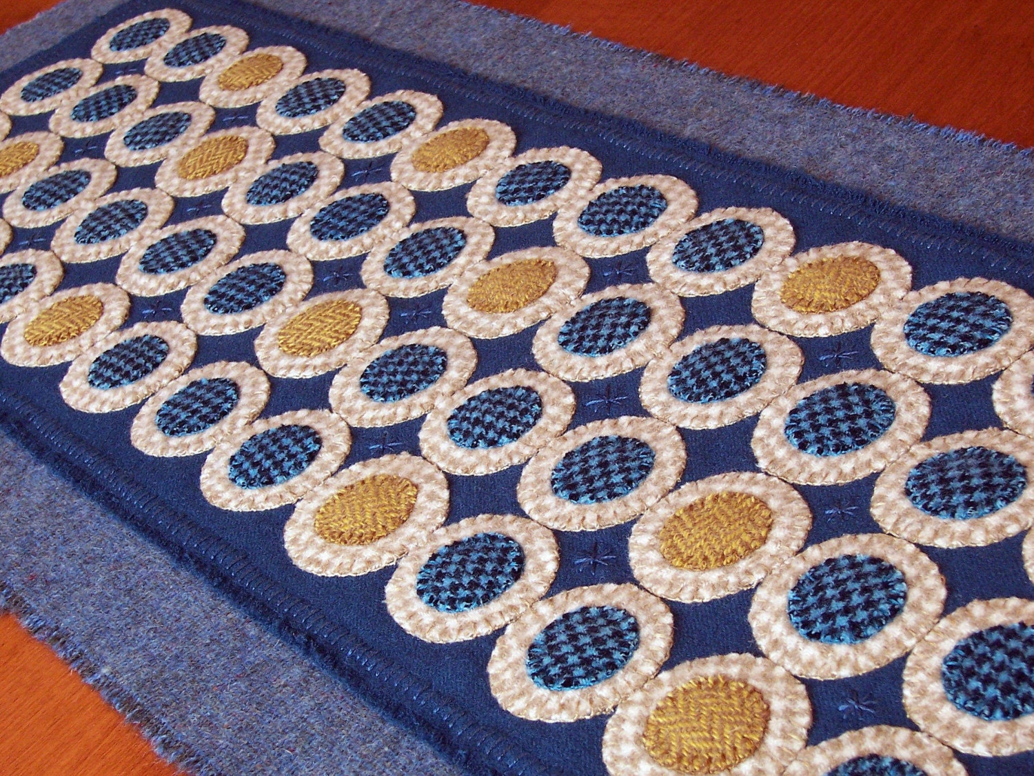 Blueberry Cobbler Penny Rug