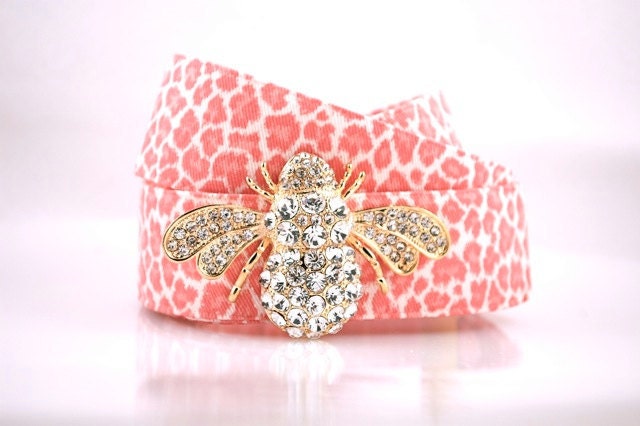 Pink Leopard Belt